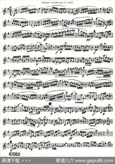 SixDuets,Op.137之二（二重奏六首作品137号）|Furstenau、福斯特劳
