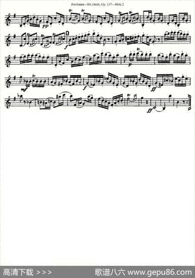 SixDuets,Op.137之二（二重奏六首作品137号）|Furstenau、福斯特劳