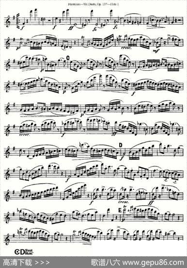 SixDuets,Op.137之二（二重奏六首作品137号）|Furstenau、福斯特劳