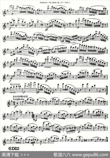 SixDuets,Op.137之二（二重奏六首作品137号）|Furstenau、福斯特劳