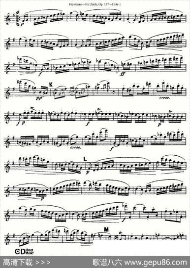 SixDuets,Op.137之二（二重奏六首作品137号）|Furstenau、福斯特劳