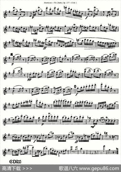 SixDuets,Op.137之二（二重奏六首作品137号）|Furstenau、福斯特劳