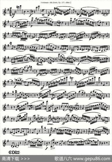 SixDuets,Op.137之二（二重奏六首作品137号）|Furstenau、福斯特劳