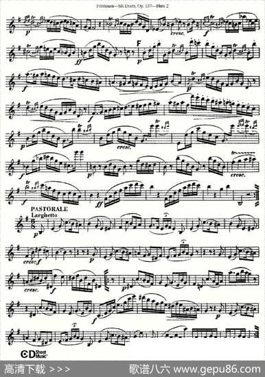 SixDuets,Op.137之二（二重奏六首作品137号）|Furstenau、福斯特劳