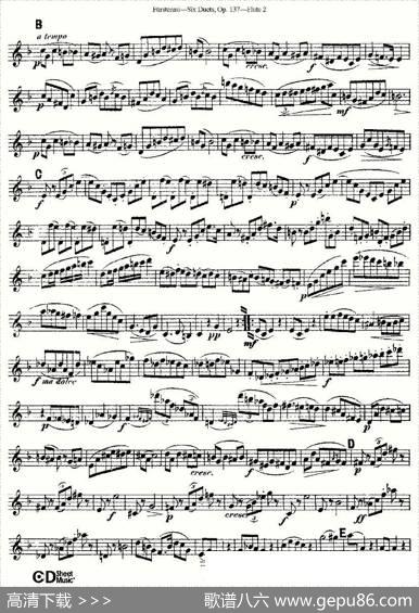 SixDuets,Op.137之三（二重奏六首作品137号）|Furstenau、福斯特劳