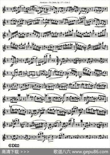 SixDuets,Op.137之三（二重奏六首作品137号）|Furstenau、福斯特劳