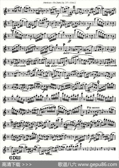 SixDuets,Op.137之三（二重奏六首作品137号）|Furstenau、福斯特劳
