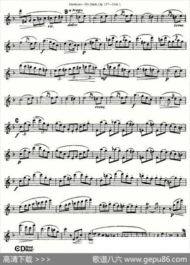 SixDuets,Op.137之三（二重奏六首作品137号）|Furstenau、福斯特劳