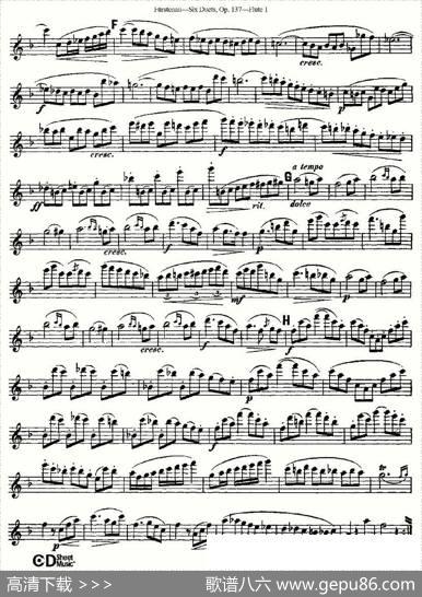 SixDuets,Op.137之三（二重奏六首作品137号）|Furstenau、福斯特劳
