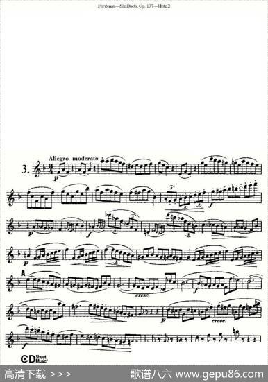 SixDuets,Op.137之三（二重奏六首作品137号）|Furstenau、福斯特劳