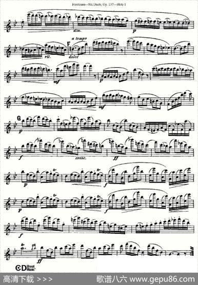 SixDuets,Op.137之五（二重奏六首作品137号）|Furstenau、福斯特劳