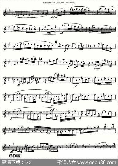 SixDuets,Op.137之五（二重奏六首作品137号）|Furstenau、福斯特劳