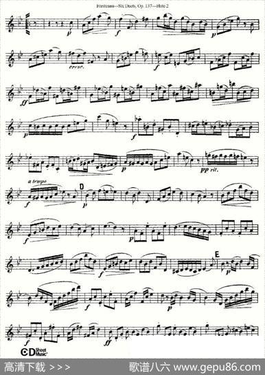 SixDuets,Op.137之五（二重奏六首作品137号）|Furstenau、福斯特劳