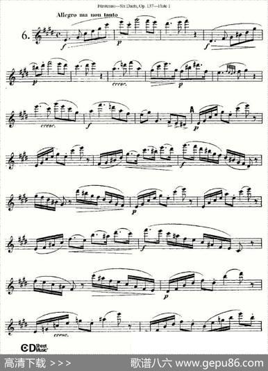 SixDuets,Op.137之六（二重奏六首作品137号）|Furstenau、福斯特劳