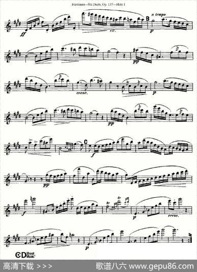 SixDuets,Op.137之六（二重奏六首作品137号）|Furstenau、福斯特劳