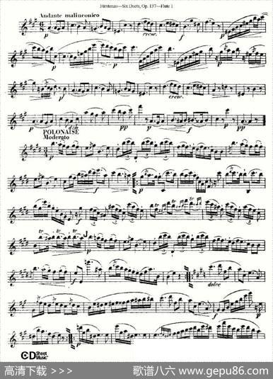 SixDuets,Op.137之六（二重奏六首作品137号）|Furstenau、福斯特劳