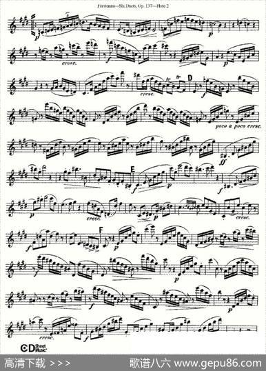 SixDuets,Op.137之六（二重奏六首作品137号）|Furstenau、福斯特劳