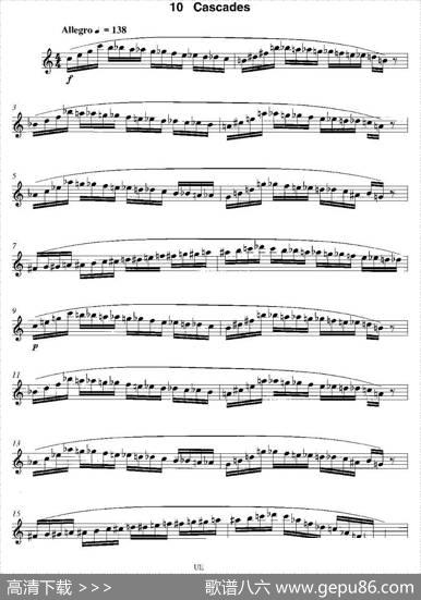 Cascades（12首现代风格练习曲之10）|James、Rae