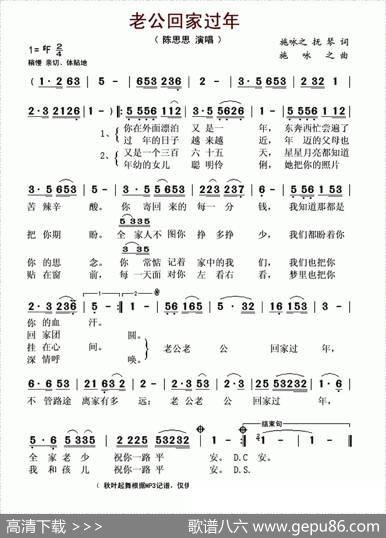 老公回家过年 - 施咏之、抚琴|施咏之