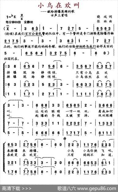 小鸟在欢叫 - 晓岐|张林