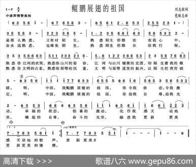 鲲鹏展翅的祖国（刘志毅词党继志曲） - 刘志毅|党继志