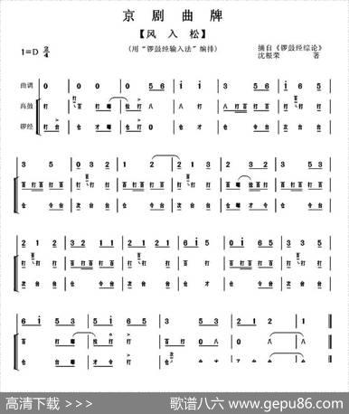 风入松（京剧曲牌）