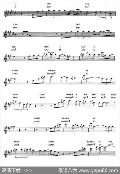 DaveKoz-Castleofdreams（原版中音萨克斯谱）|Dave、Koz