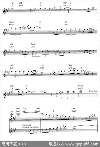 DaveKoz-Castleofdreams（原版中音萨克斯谱）|Dave、Koz