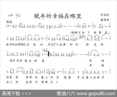 晚年的幸福在哪里 - 丁言鸣|何建源