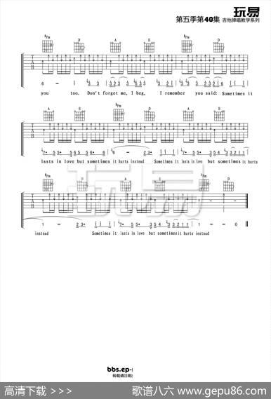 someonelikeyou（吉他谱）