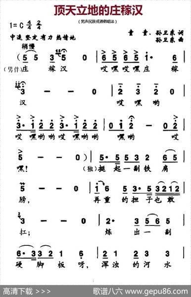 顶天立地的庄稼汉 - 童童、孙卫东|孙卫东