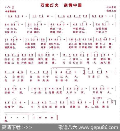 万家灯火亲情中国 - 付云青|党继志