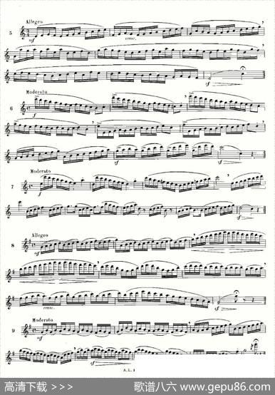 moyse-100首练习曲之1—14|moyse