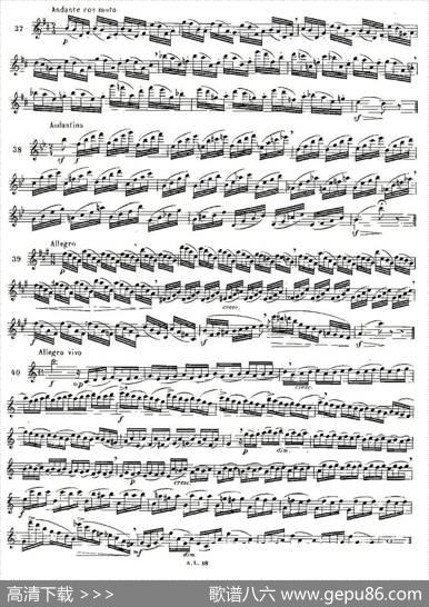 moyse-100首练习曲之19—40|moyse