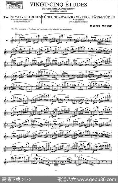 Moyse-25StudiesafterCzernyflute[6]（25首改编自车尔尼作品的练习曲）|Moyse