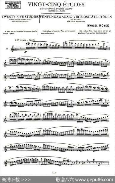 Moyse-25StudiesafterCzernyflute[7]（25首改编自车尔尼作品的练习曲）|Moyse