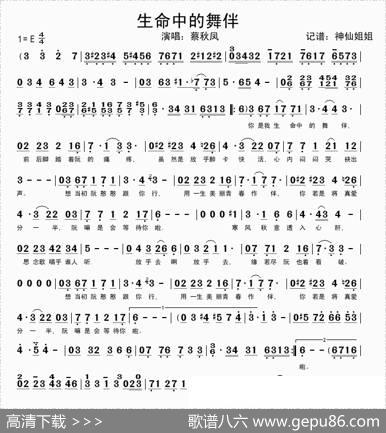 生命中的舞伴（闽南语）