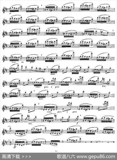 Moyse-25StudiesafterCzernyflute之13（25首改编自车尔尼作品的练习曲）|Moyse