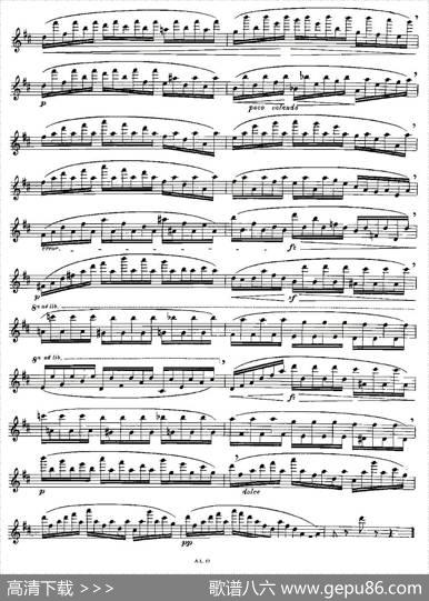 Moyse-25StudiesafterCzernyflute之16（25首改编自车尔尼作品的练习曲）|Moyse