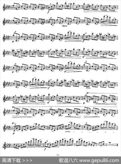 Moyse-25StudiesafterCzernyflute之18（25首改编自车尔尼作品的练习曲）|Moyse