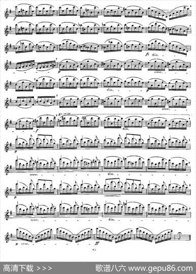 Moyse-25StudiesafterCzernyflute之19（25首改编自车尔尼作品的练习曲）|Moyse