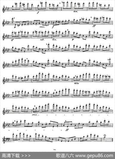 Moyse-25StudiesafterCzernyflute之20（25首改编自车尔尼作品的练习曲）|Moyse