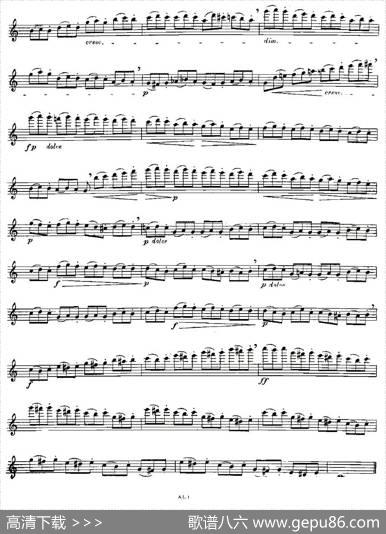 Moyse-25StudiesafterCzernyflute之23（25首改编自车尔尼作品的练习曲）|Moyse