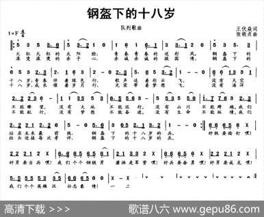 钢盔下的十八岁（队列歌曲） - 王伏焱|张晓贞