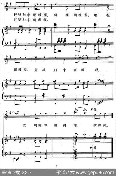 赶圩归来啊哩哩（正谱） - 古笛|黄有异