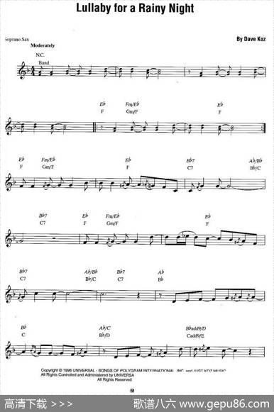 LullabyforaRainyNight|DaveKoz（戴夫·考兹）
