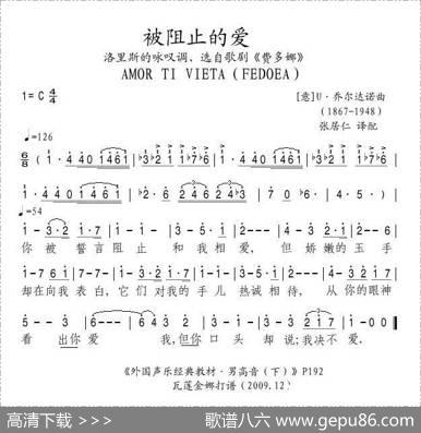 被阻止的爱（意）