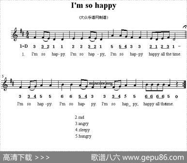I'msohappy（英文儿歌）