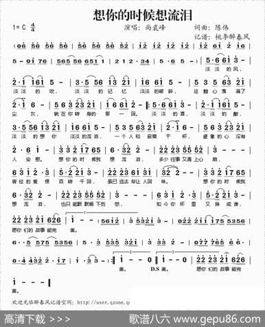 想你的时候想流泪 - 陈伟|陈伟