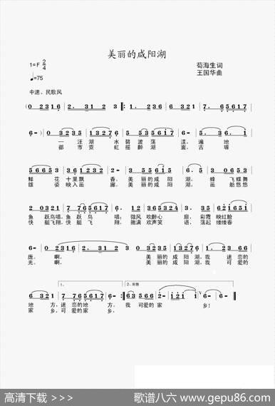 美丽的咸阳湖（苟海生词、王国华曲、张志强唱） - 苟海生|王国华